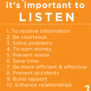 Top 10 reasons it's important to listen